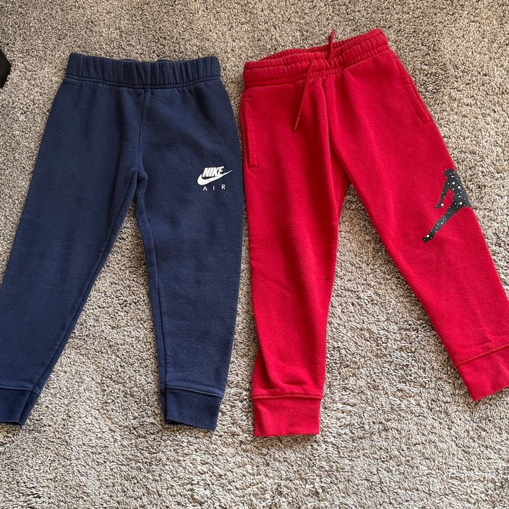 Pair of Nike and Jordan joggers- play condition